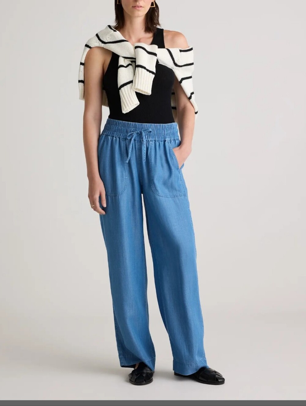 Quince 100% Tencel Pull On Pants Size Medium